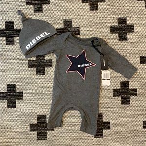 Diesel one piece with matching hat